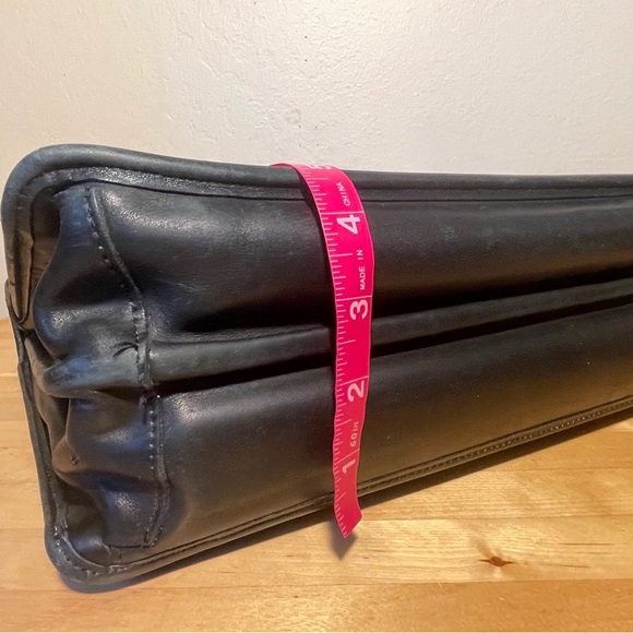 Jack Georges Elements Collection Double Gusset Flap Over Leather Briefcase - Picture 9 of 16